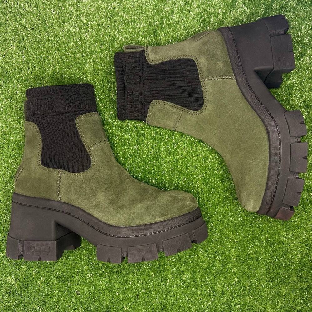UGG Brooklyn Chelsea Forest Night Suede Waterproof Boots US 7 NWOB
